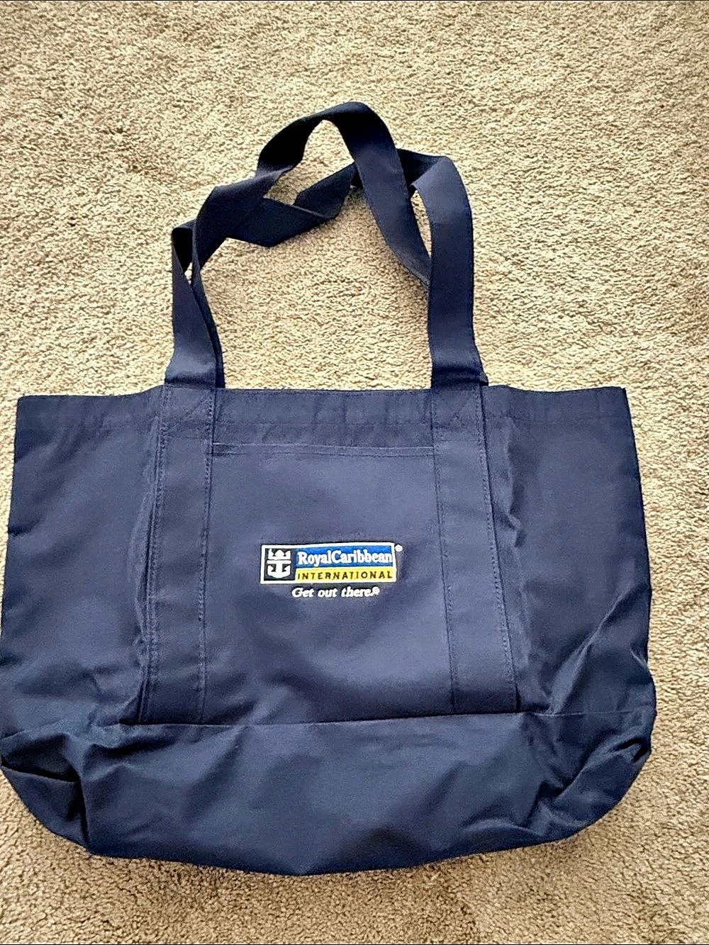 Vintage Royal Caribbean International Tote Bag in Blue Like New